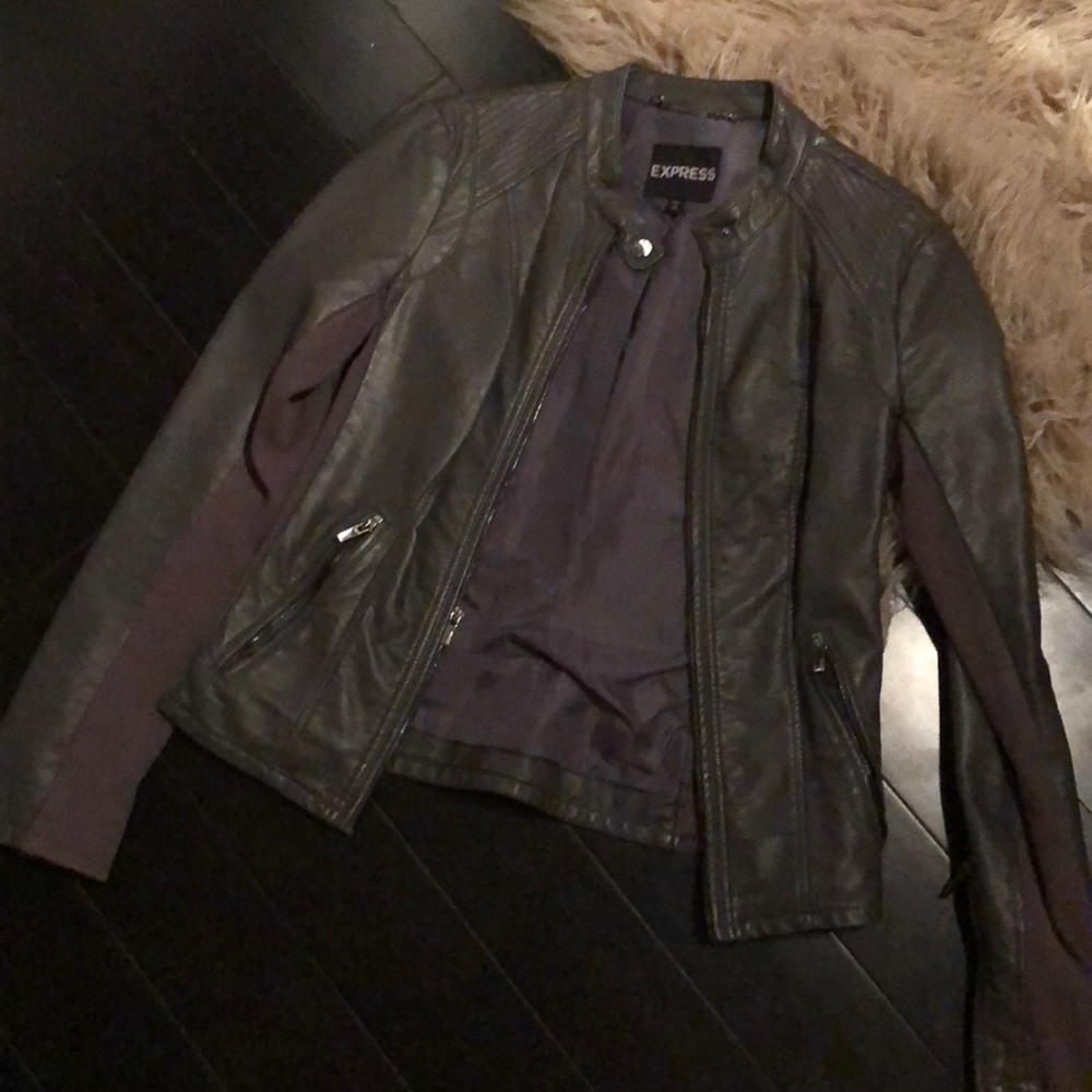 Pleather Jacket From Express - image 1